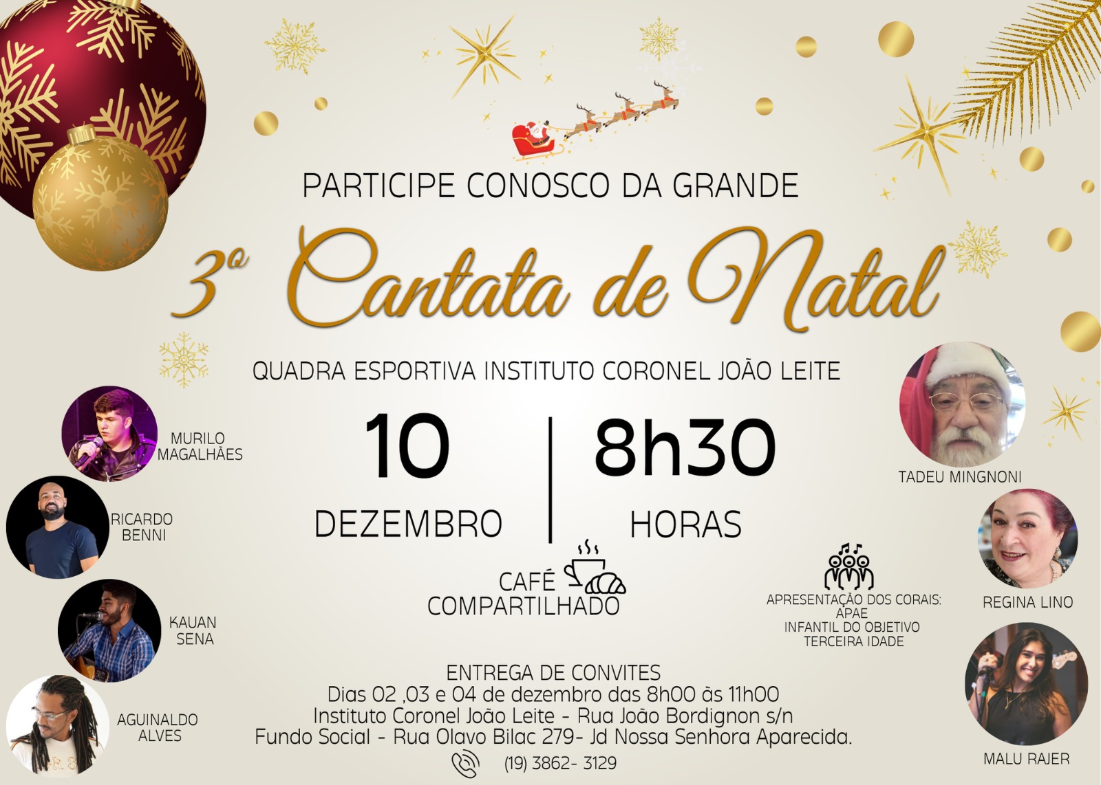 Vem ai a terceira cantata de natal